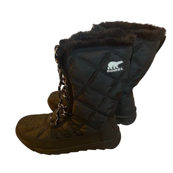Sorel Whitney II Waterproof & Insulated Tall Boot in Black SZ 5.5 - Picture 3 of 8